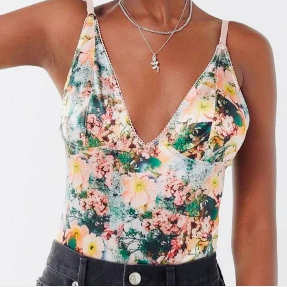 Urban Outfitters/Out From Under Floral Bodysuit